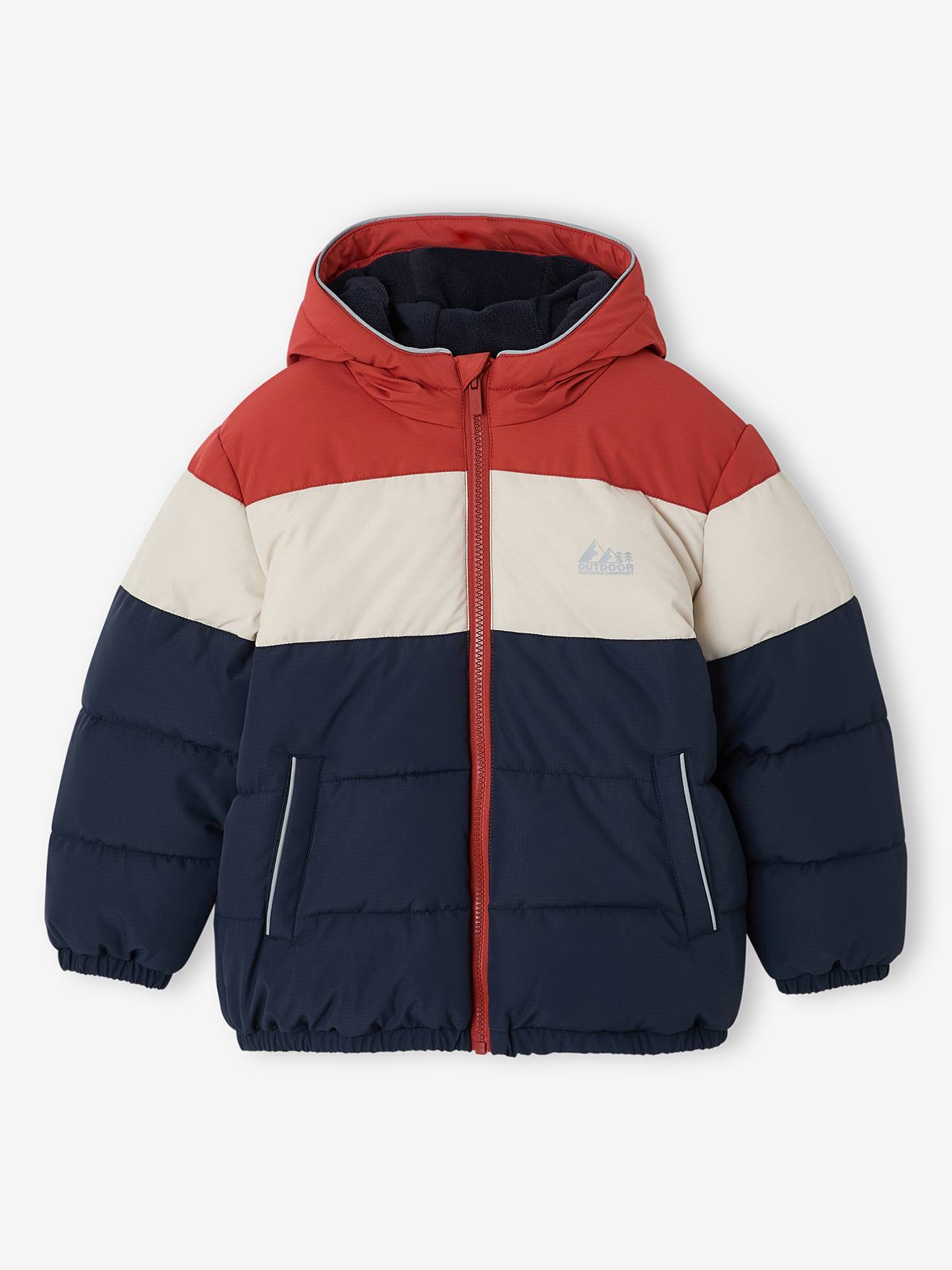 Jungen Winter-Steppjacke mit Kapuze