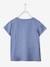 Mädchen Sport-T-Shirt mit Glanzstreifen BASIC Oeko-Tex - blau+koralle+nachtblau+pfirsich+wollweiß+zartrosa - 2