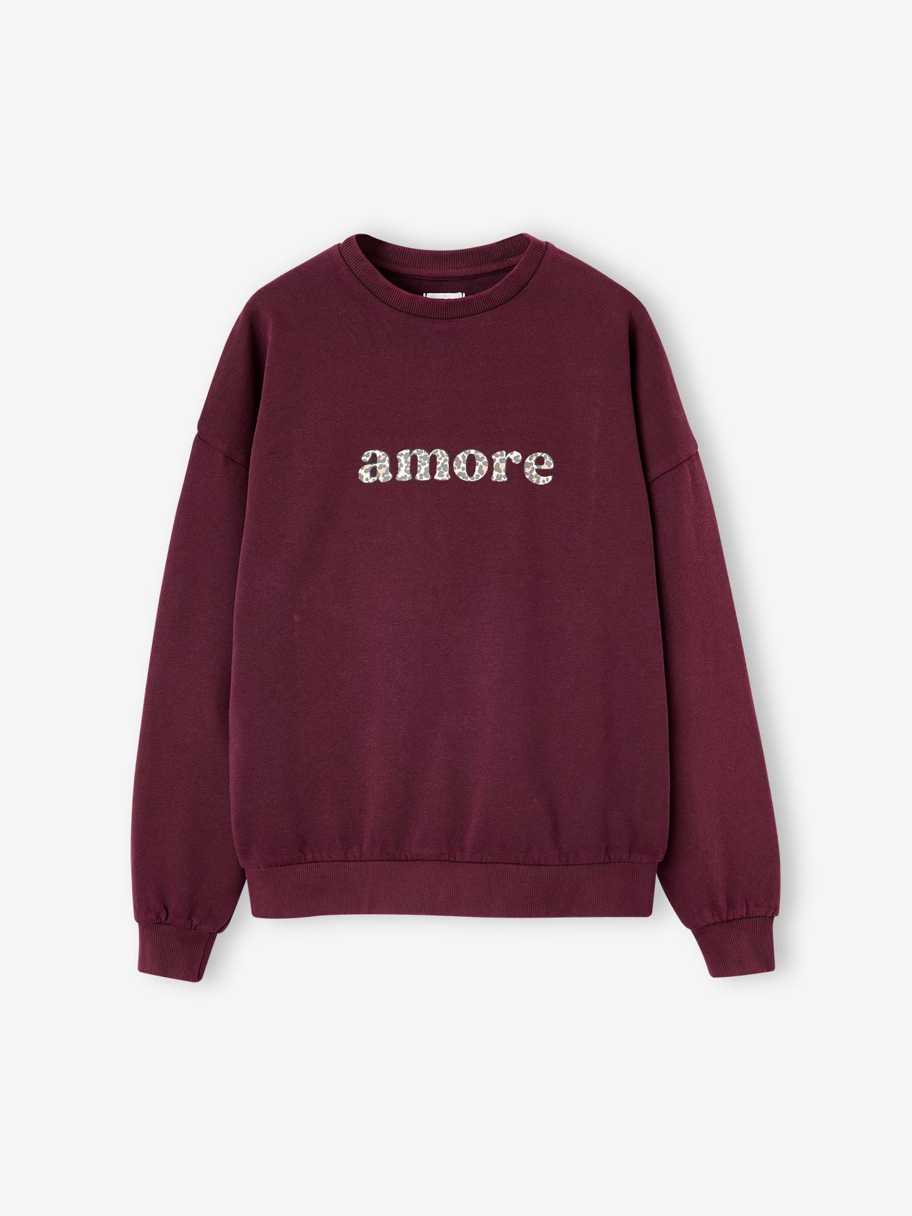 Mädchen Oversized-Sweatshirt mit Leo-Print JONEN