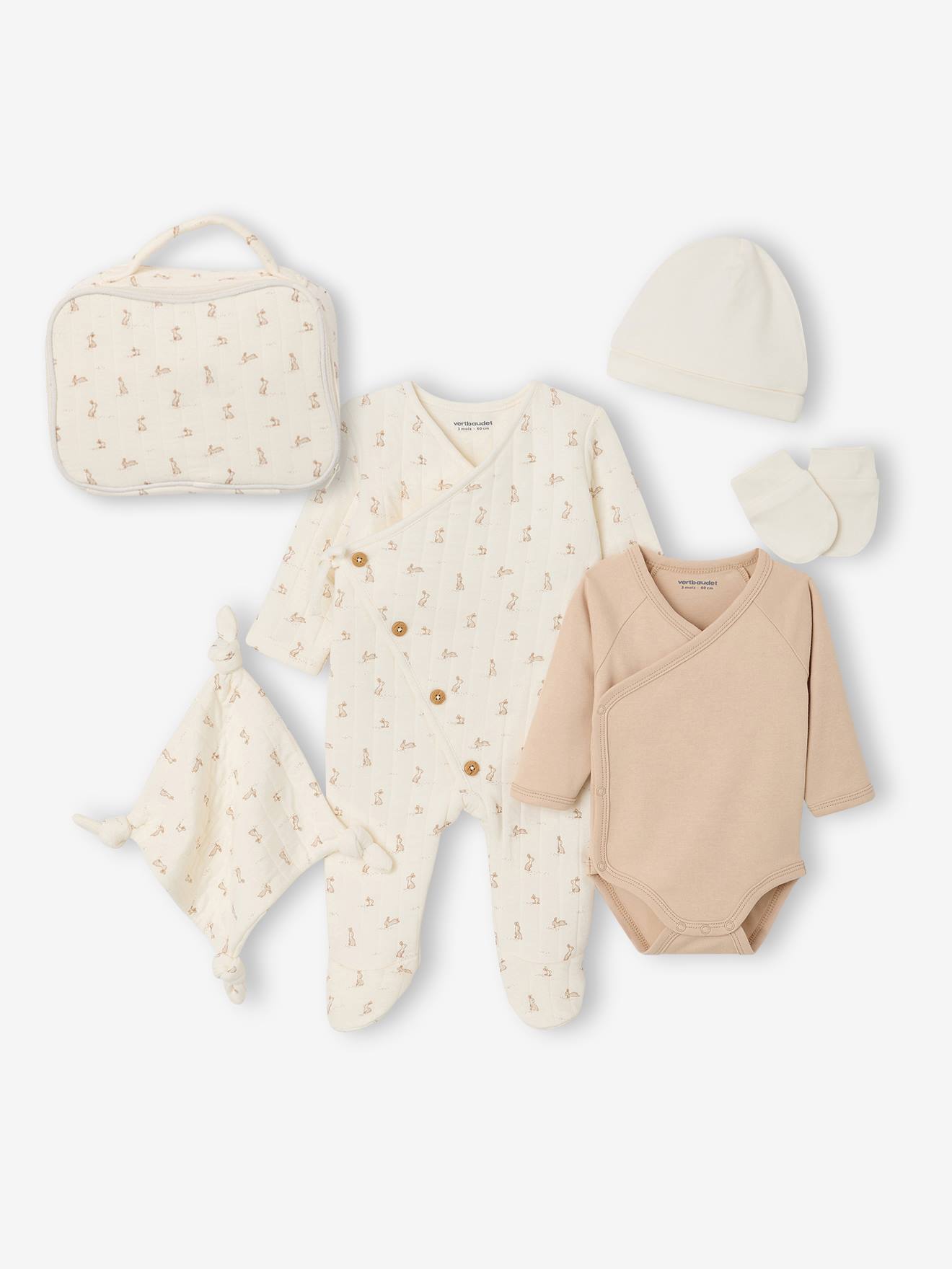 6-teiliges Geschenk-Set für Neugeborene personalisierbar