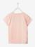 Mädchen Sport-T-Shirt mit Glanzstreifen BASIC Oeko-Tex - blau+koralle+nachtblau+pfirsich+wollweiß+zartrosa - 22