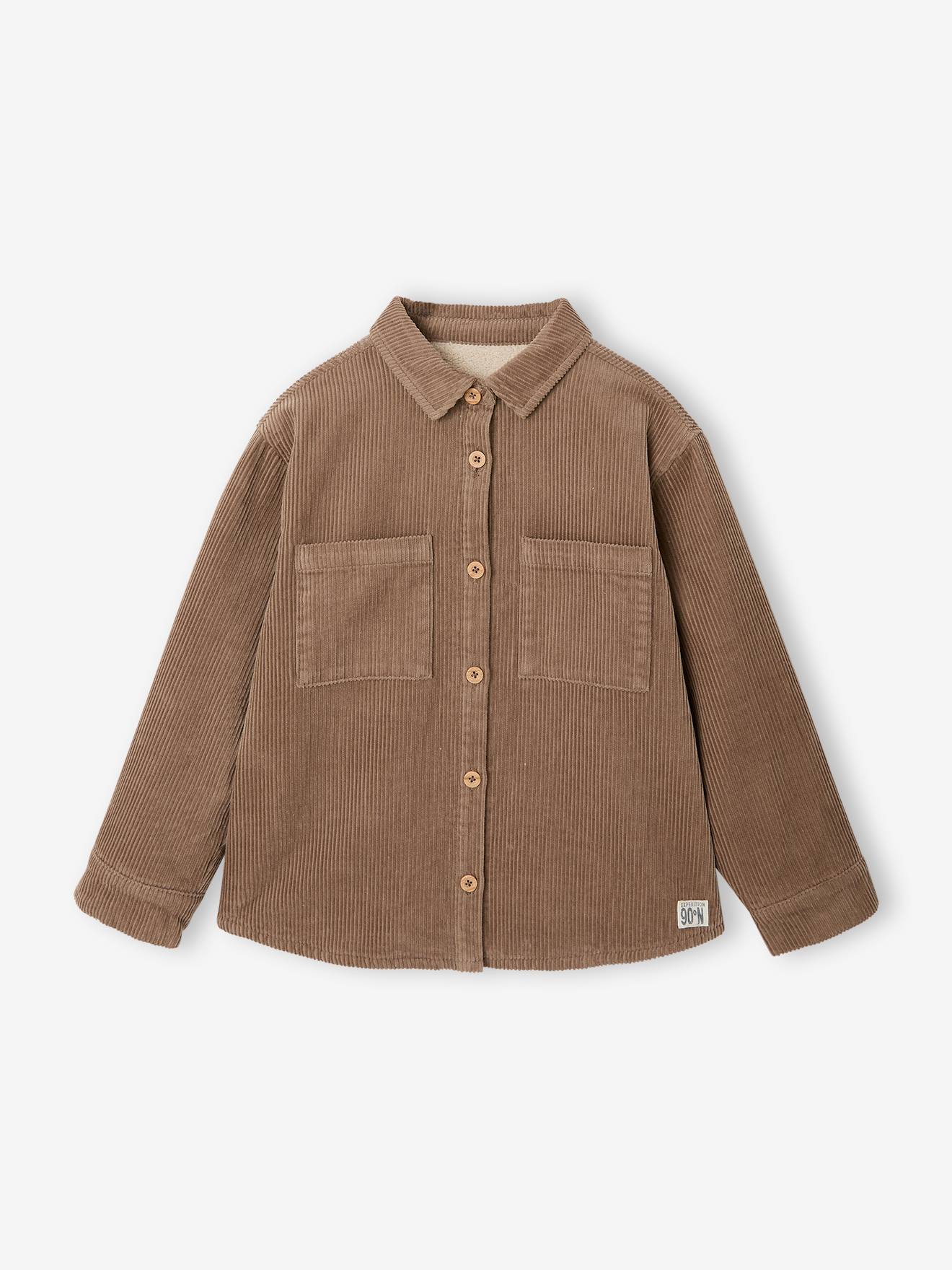 Jungen Cord-Hemd mit Teddyfleece-Futter