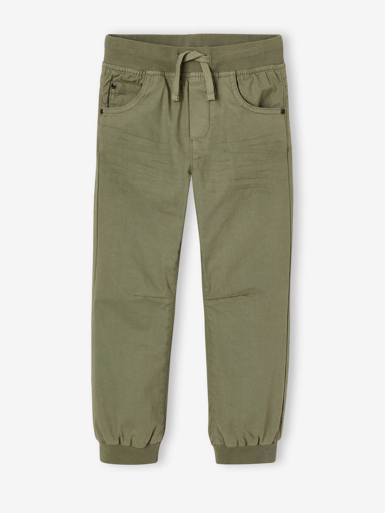 Jungen Joggpants mit Fleecefutter salbei