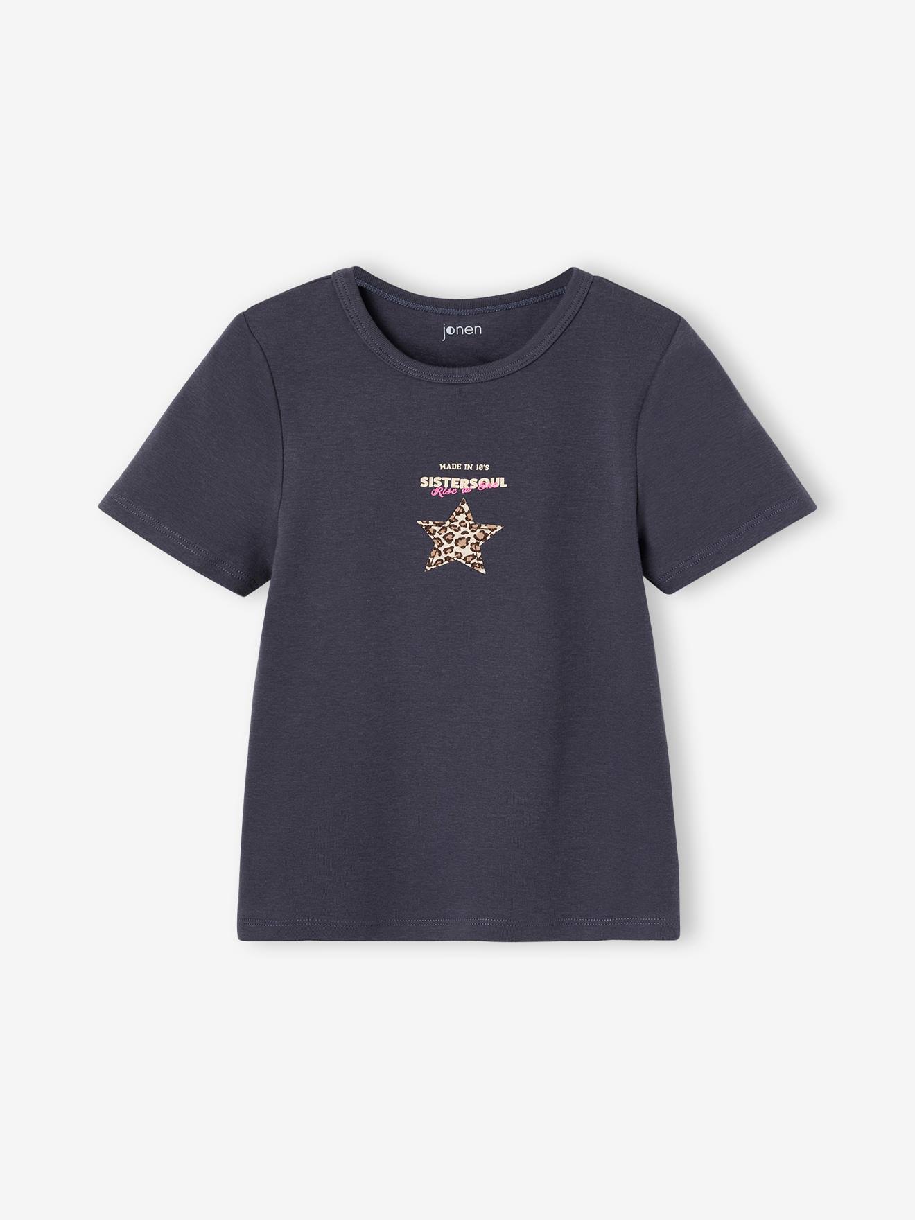 T-Shirt cropped Sterne Mädchen JONEN
