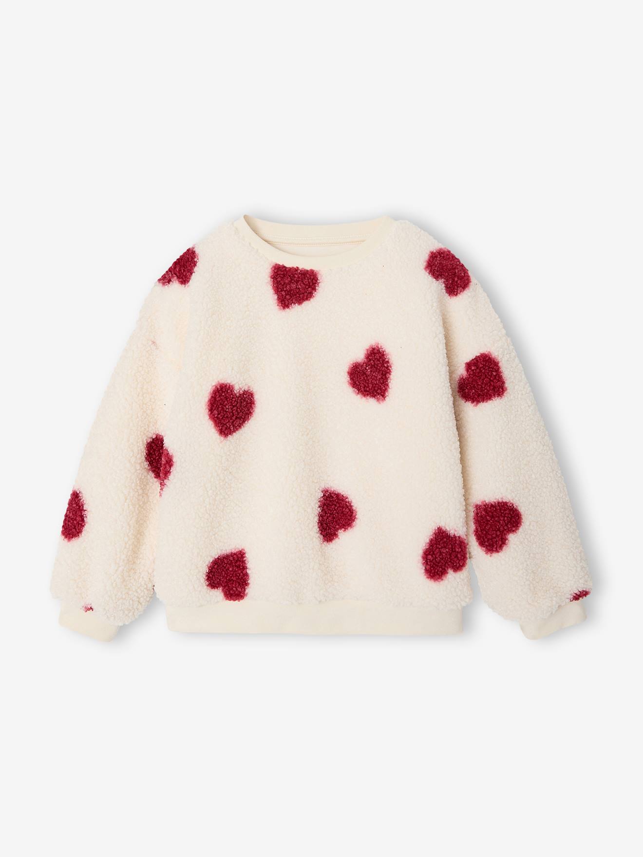 Teddyfleece-Shirt Mädchen