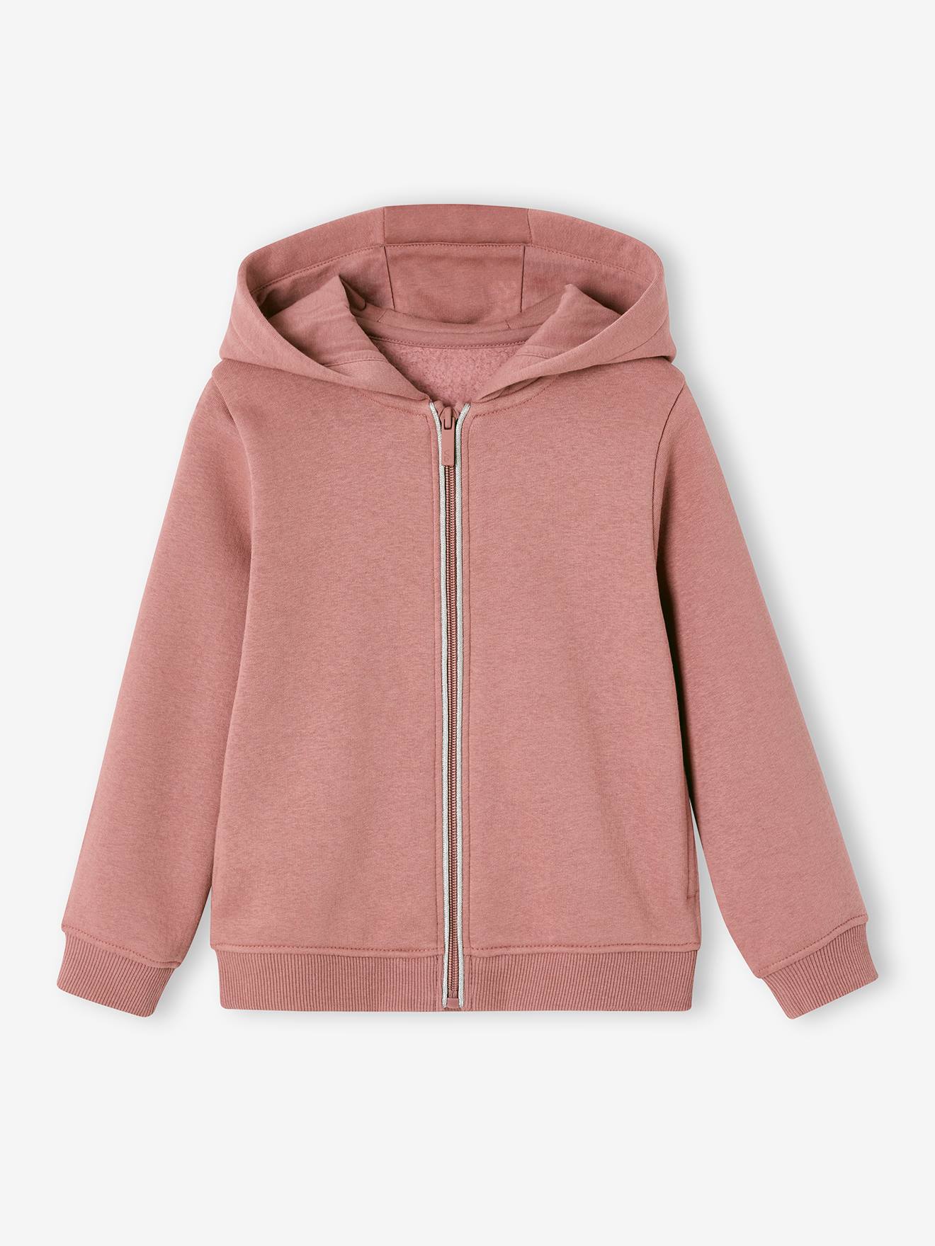 Kapuzensweatjacke Mädchen BASIC