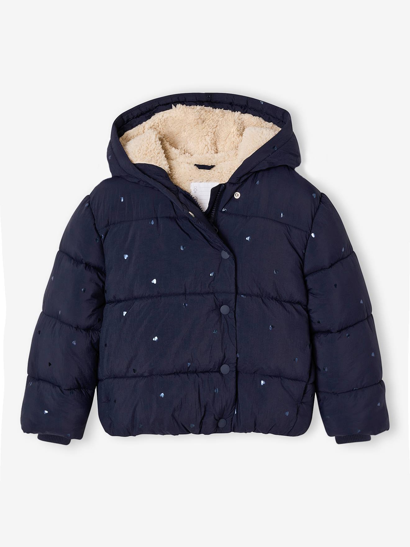 Winter-Steppjacke mit Kapuze Mädchen