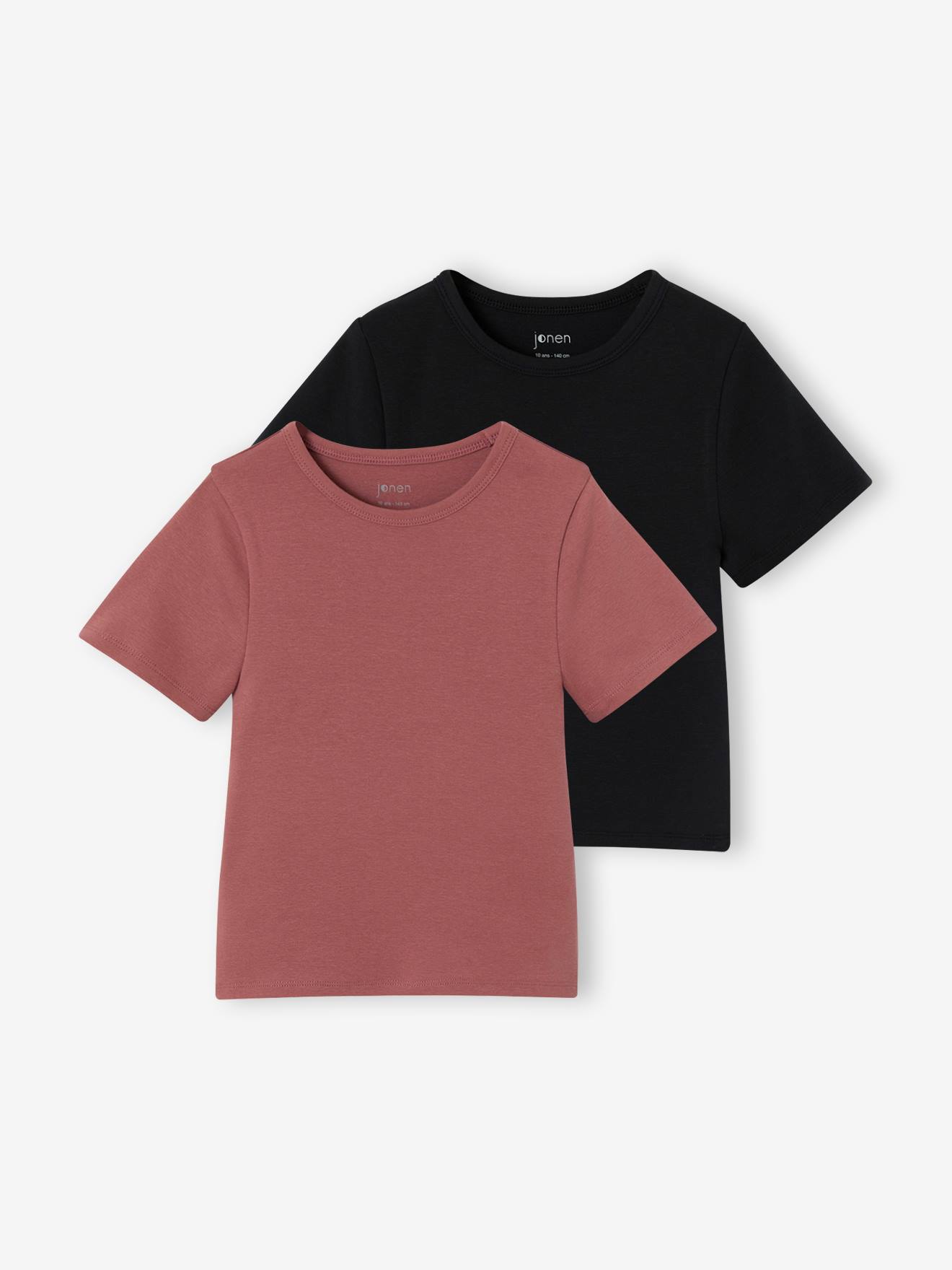 2er-Pack T-Shirts in Cropped-Länge Mädchen JONEN BASIC