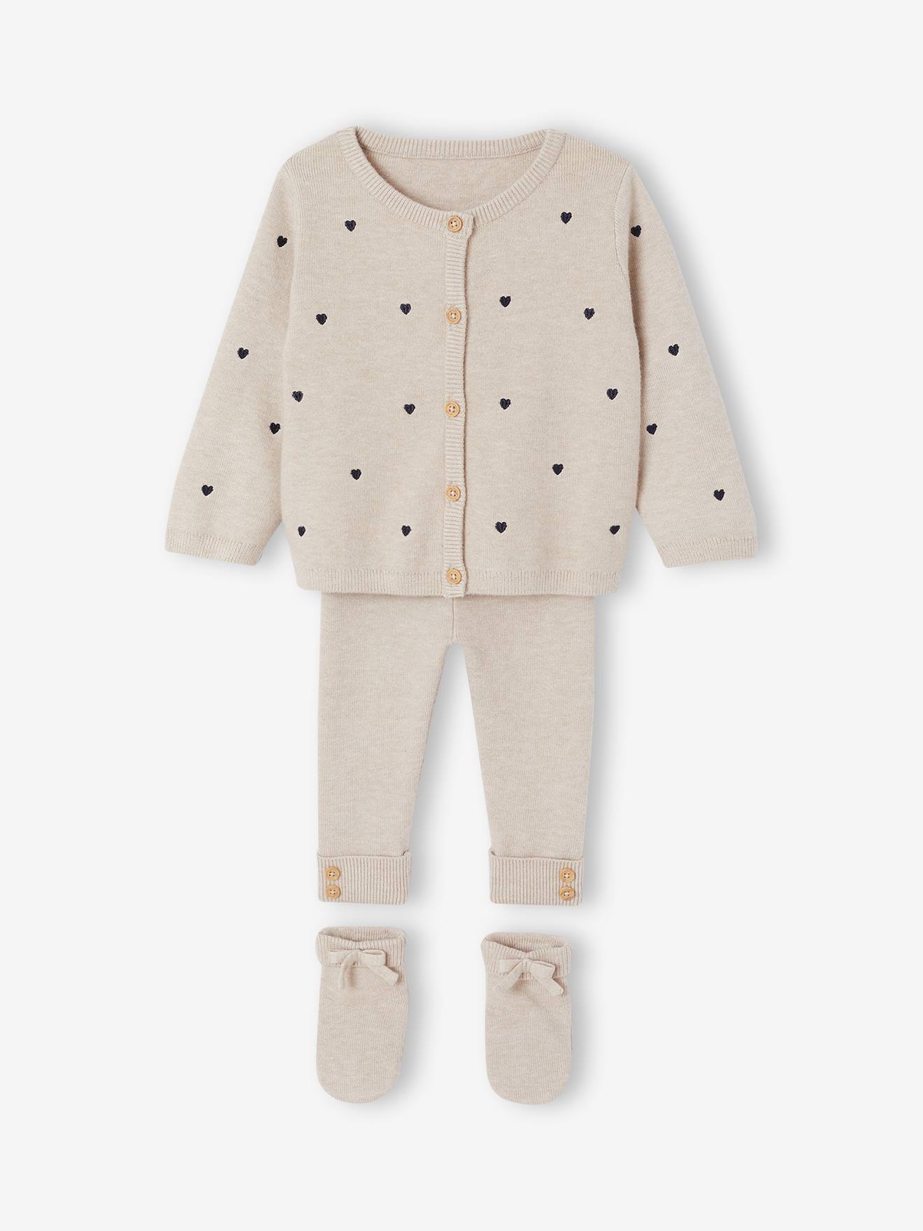 Baby Strickset aus Strickjacke