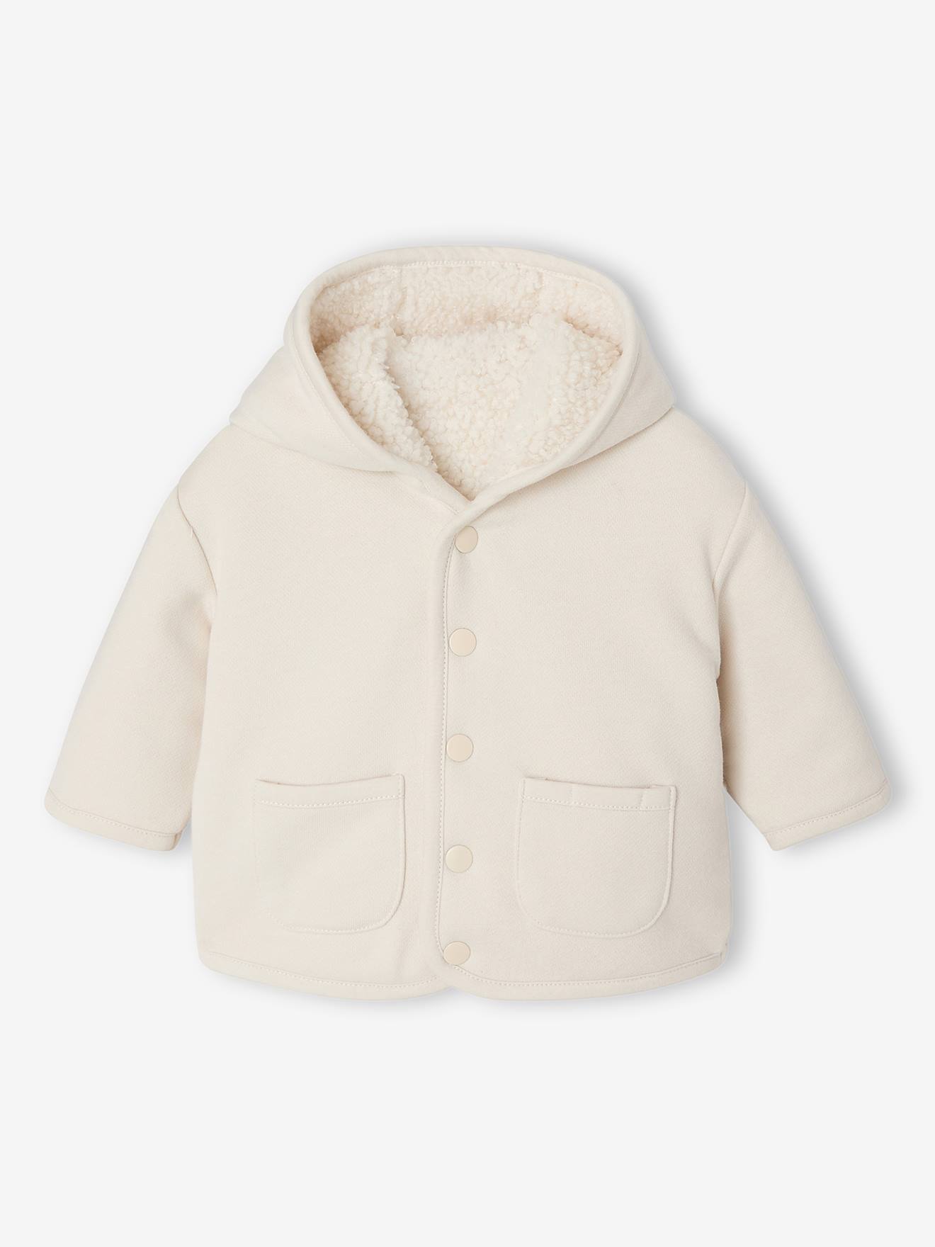 Baby Übergangsjacke mit Futter in Lammfelloptik