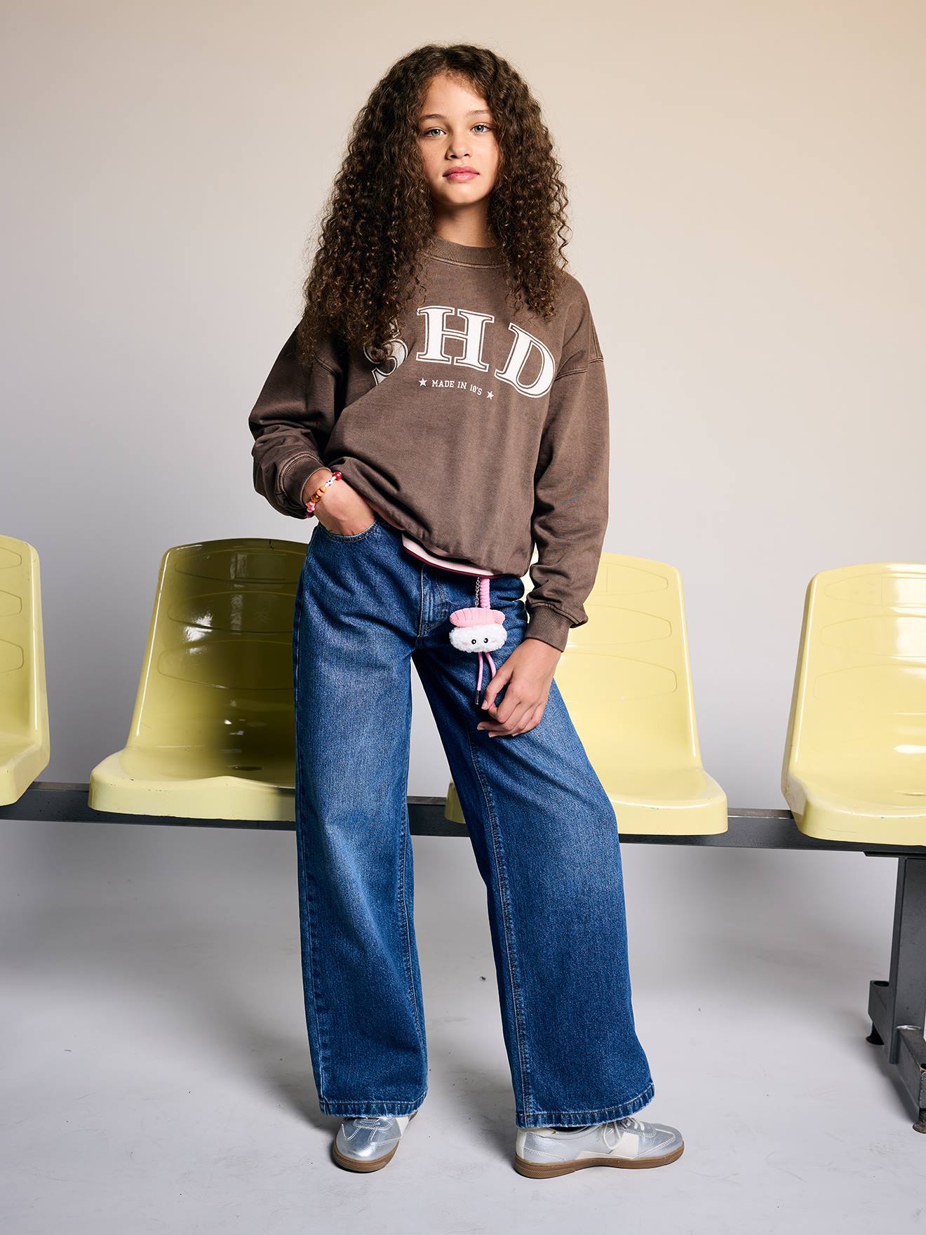 Mädchen Loose-Fit-Jeans JONEN