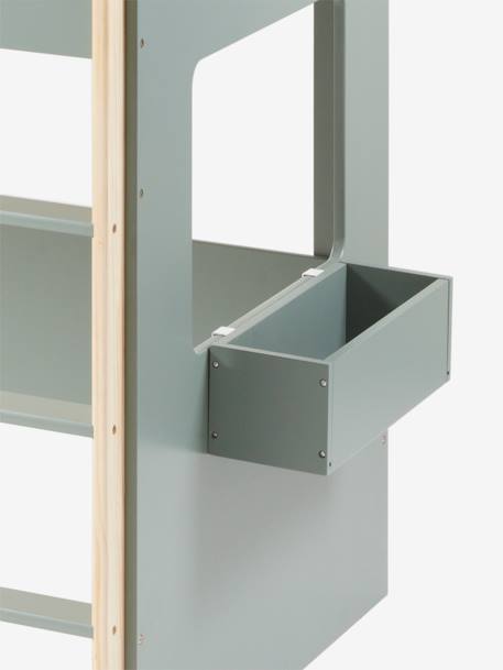 Kinderzimmer Hängebox für Hochbett „Everest“ - grün+rosa+weiß - 2