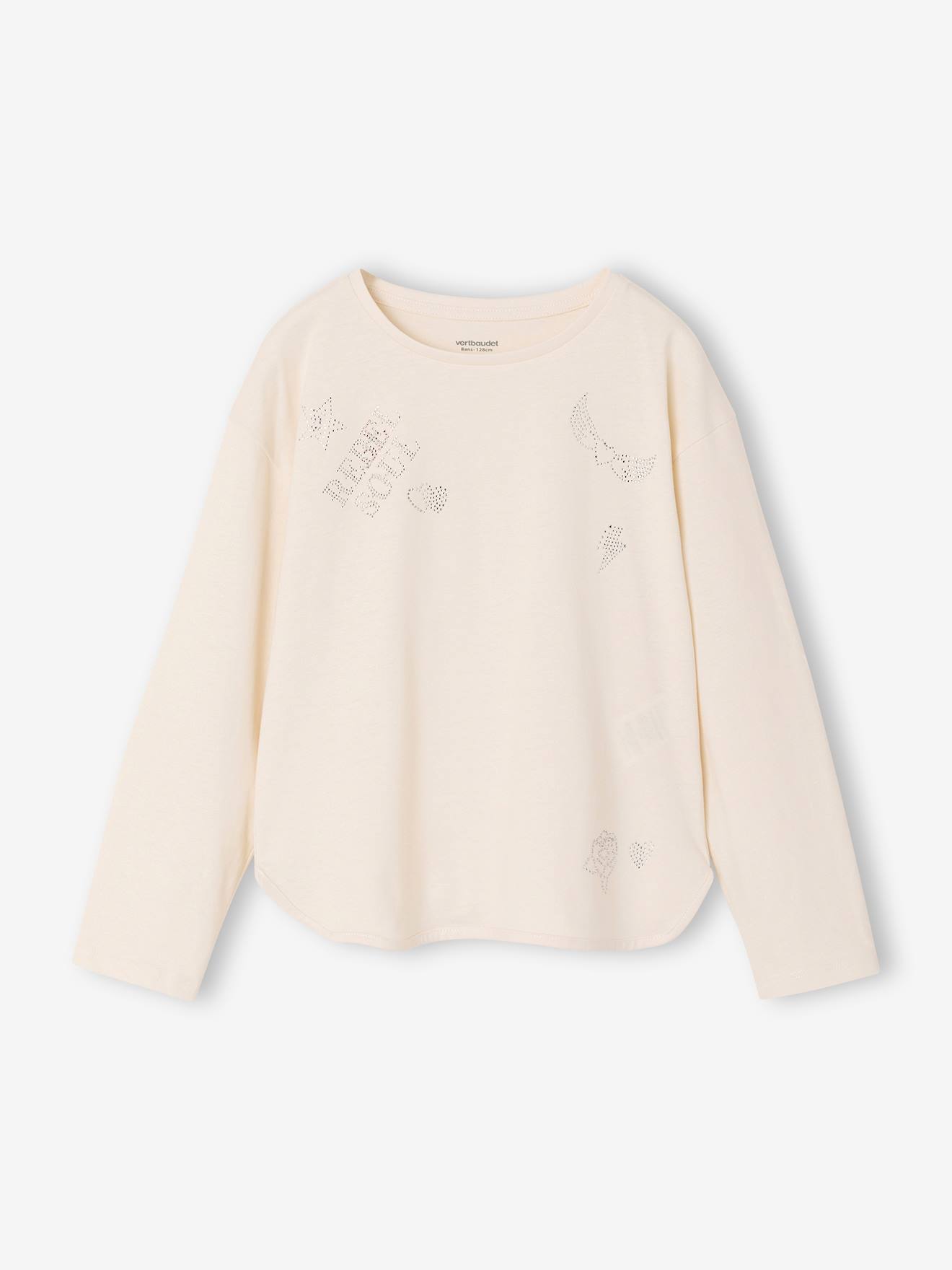 Mädchen Shirt mit Strassstein-Motiven