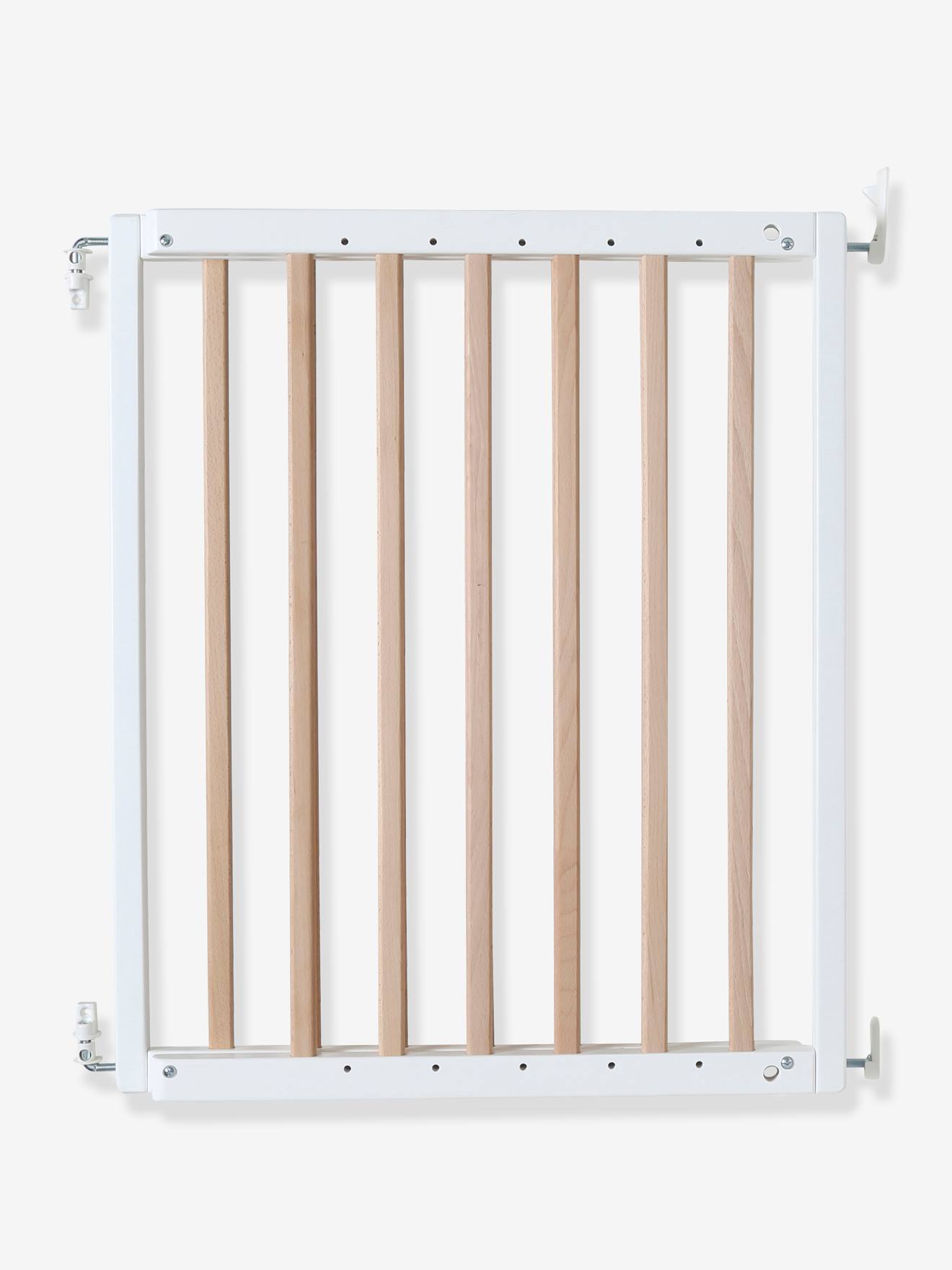 Vertbaudet Kinder Schutzgitter Aus Holz Braun/Weiß Einheitsgröße