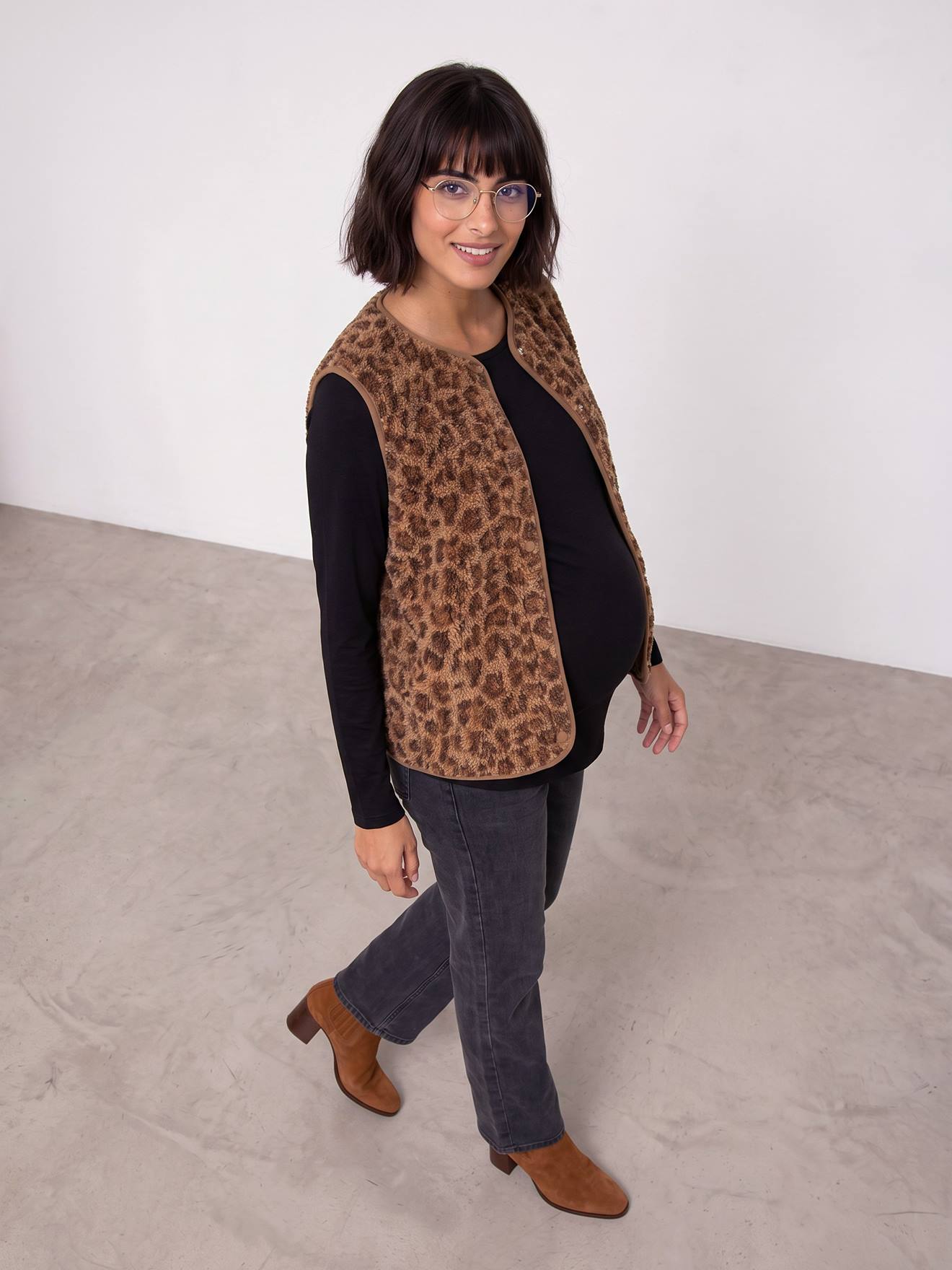 Damen Teddyfleece-Weste Mama-Tochter-Capsule