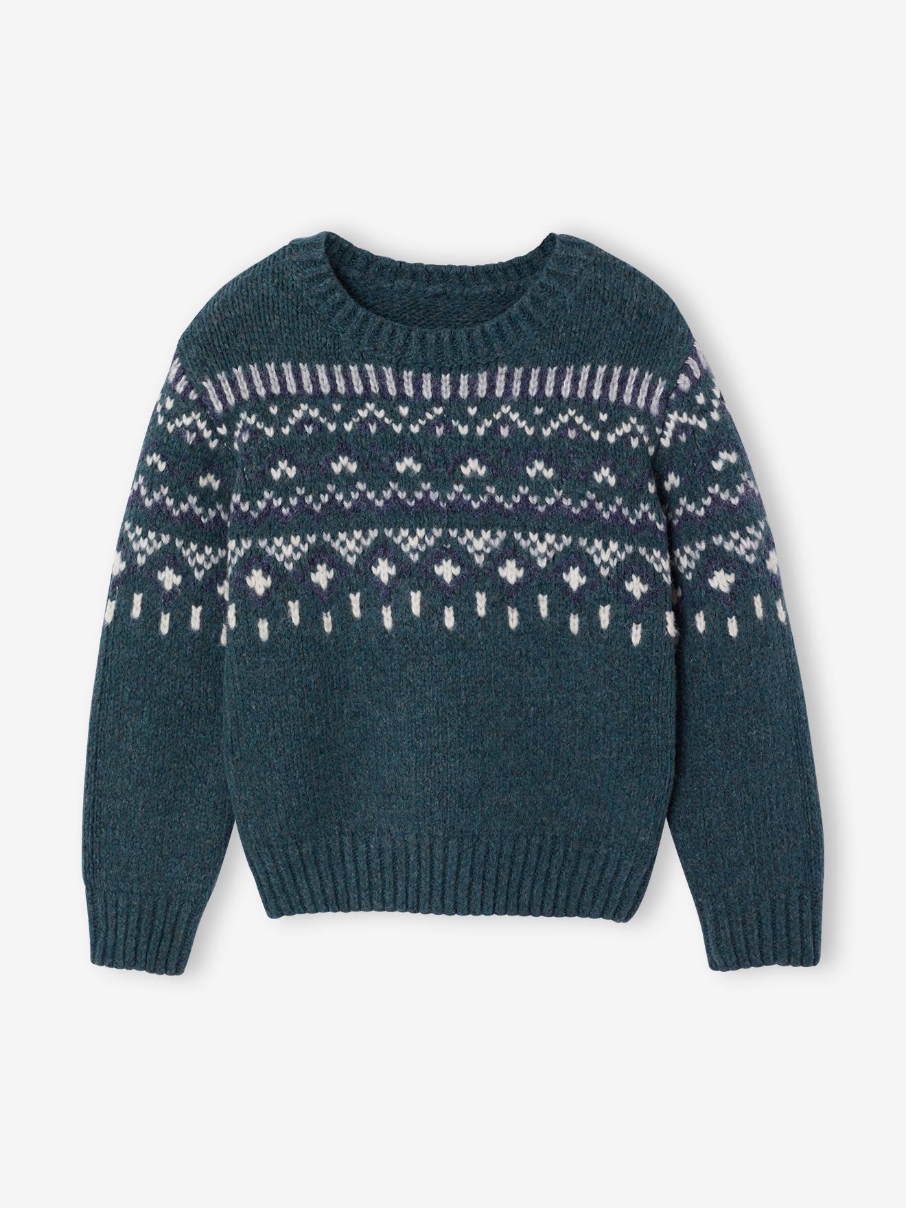 Pullover Jacquardstrick Jungen