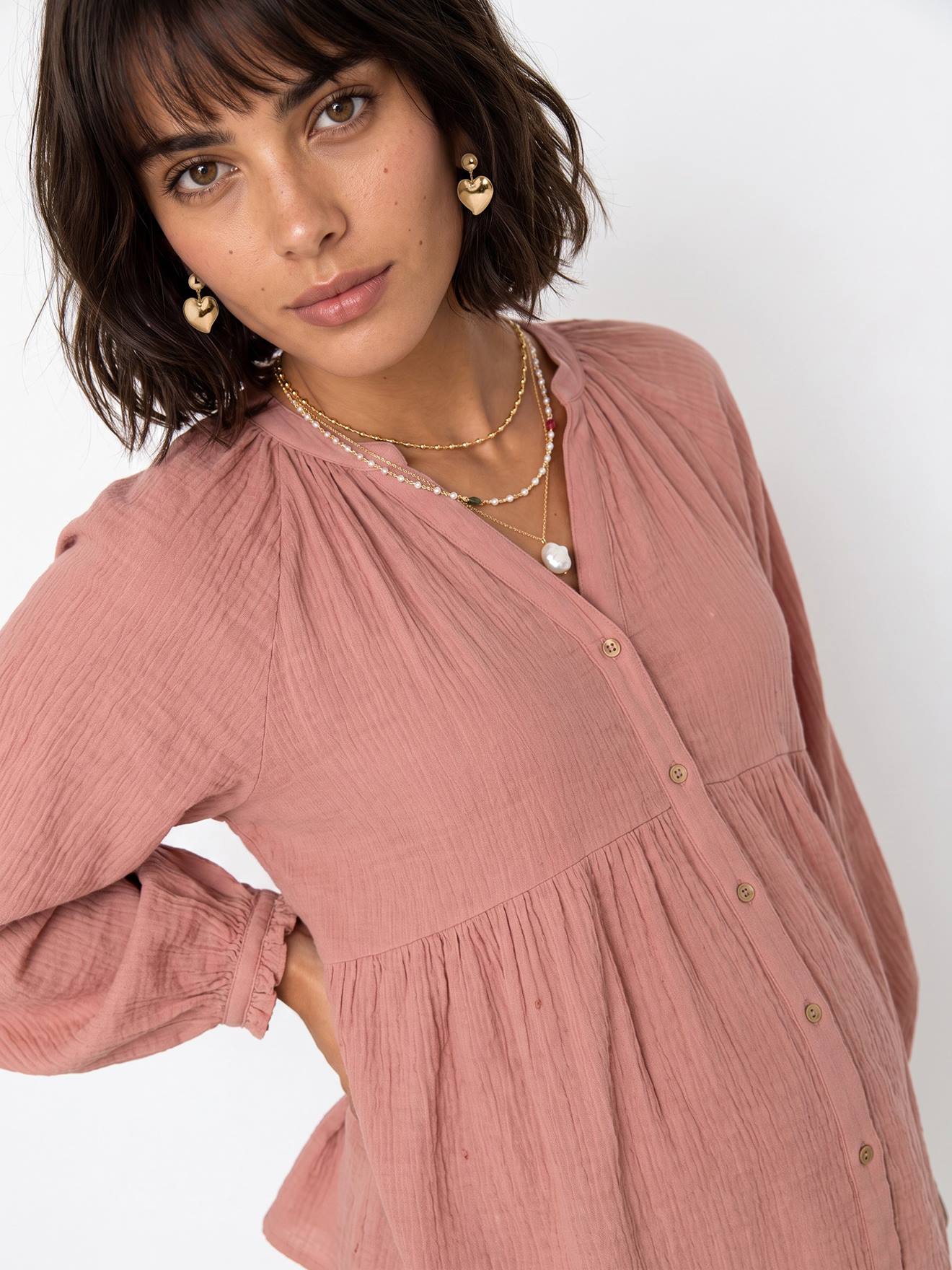 Bluse für Schwangerschaft und Stillzeit