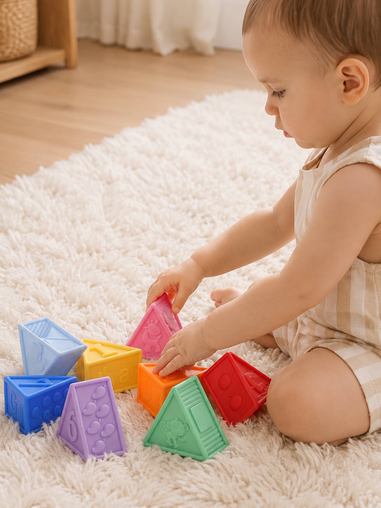 Greiflinge Baby 9er-Set Dreiecke