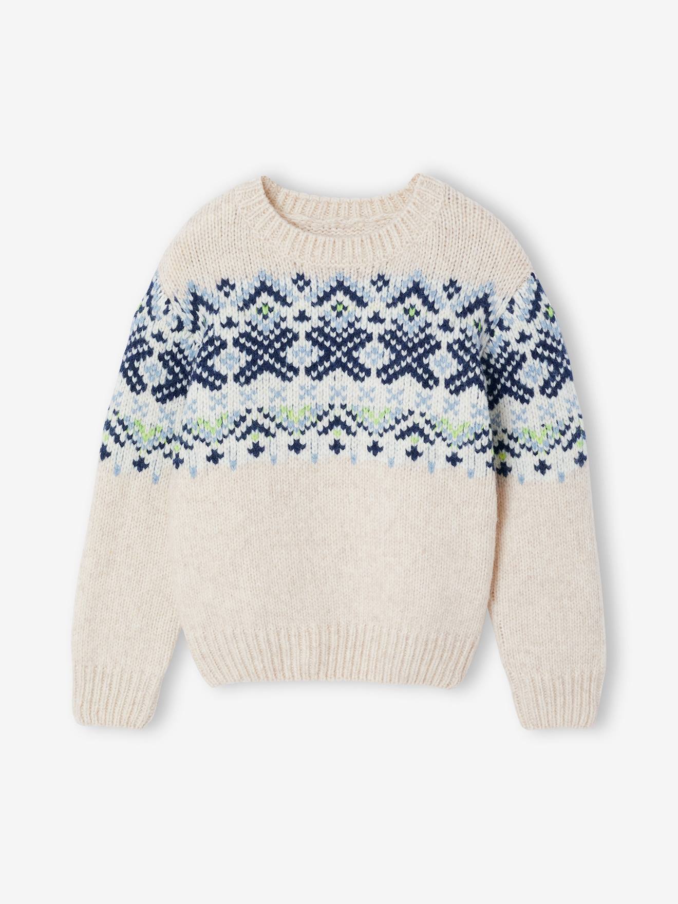 Pullover Jacquardstrick Jungen