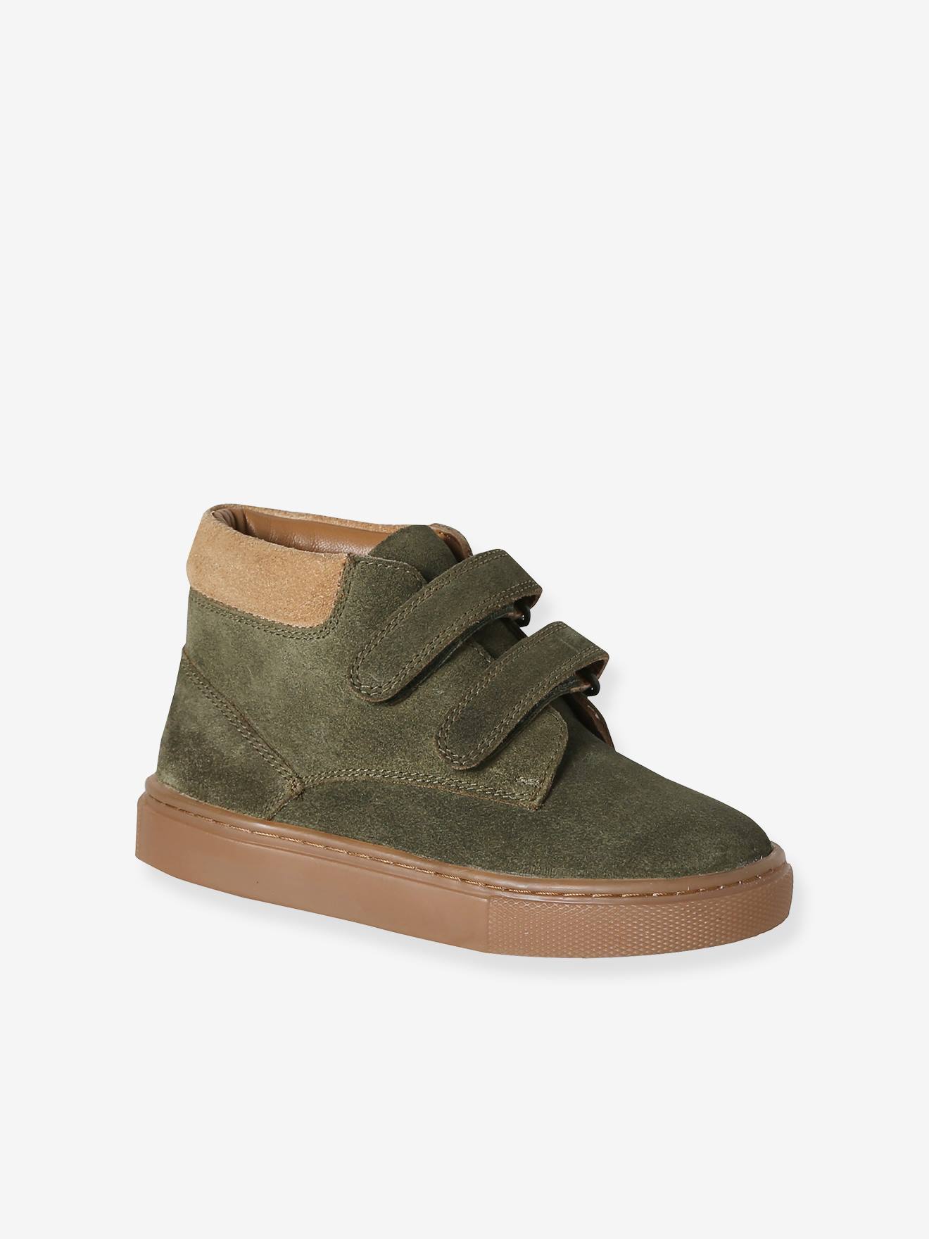 Jungen Klett-Sneakers aus Leder