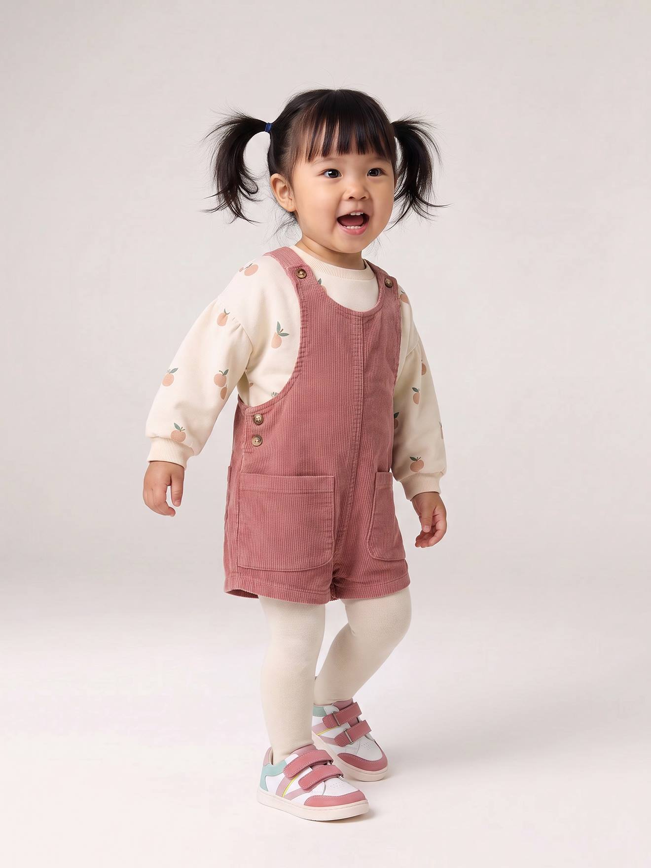 Baby-Set aus Sweatshirt und Latzshorts