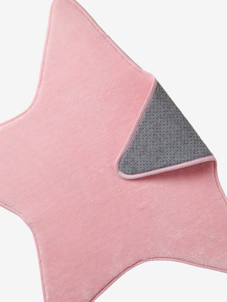 Teppich in Sternform für Kinderzimmer - blau+grau+rosa - 11