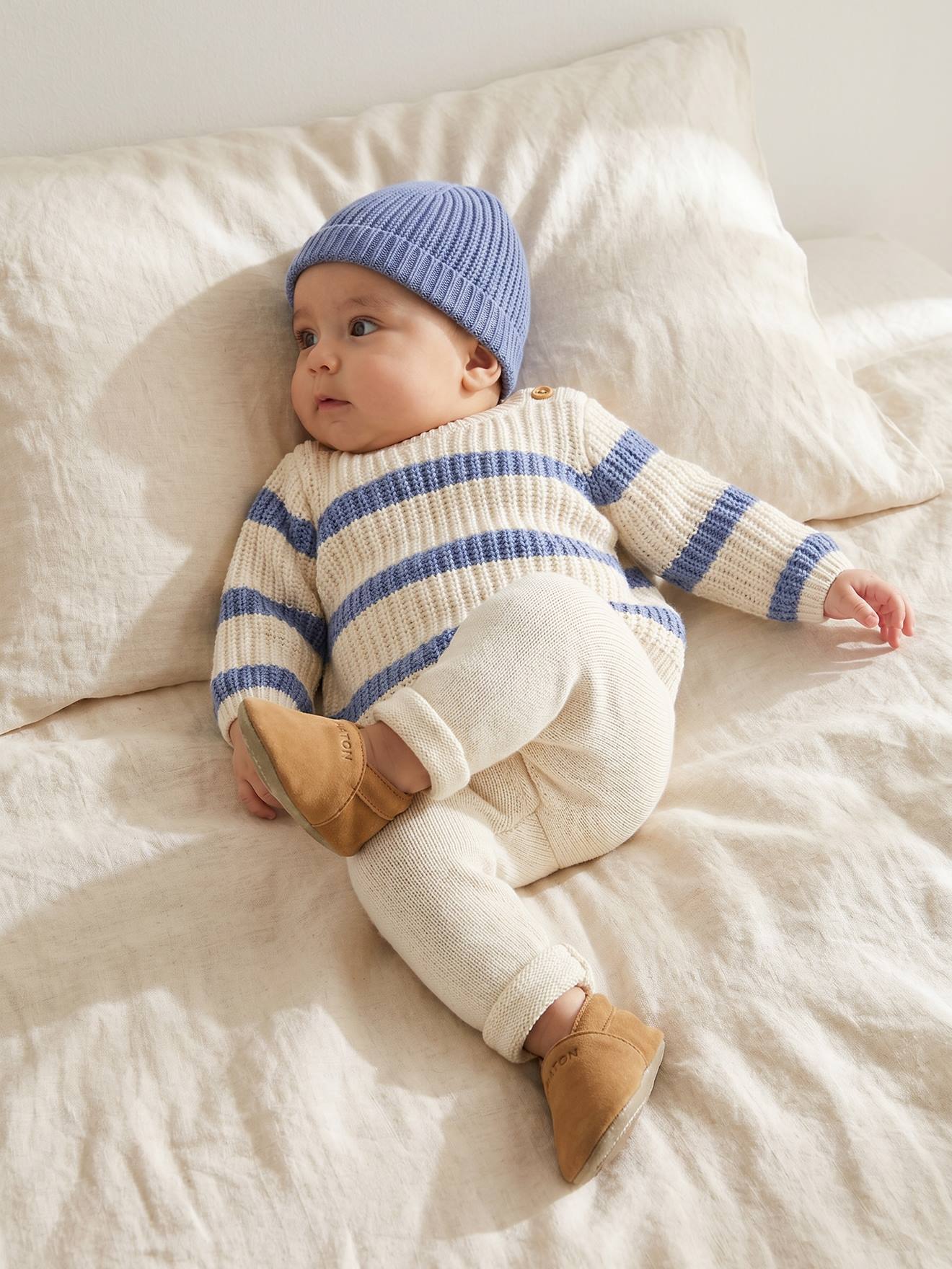 3-teiliges Strick-Set Baby Junge mit Pullover