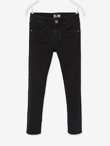 Mädchen Slim-Fit-Jeans, Hüftweite COMFORT - double stone+schwarz - 5