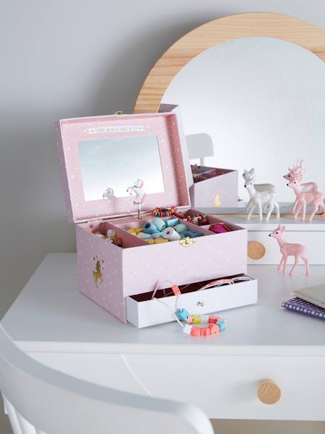 Schmuckbox mit Spieluhr „Einhorn“ - rosa - 5