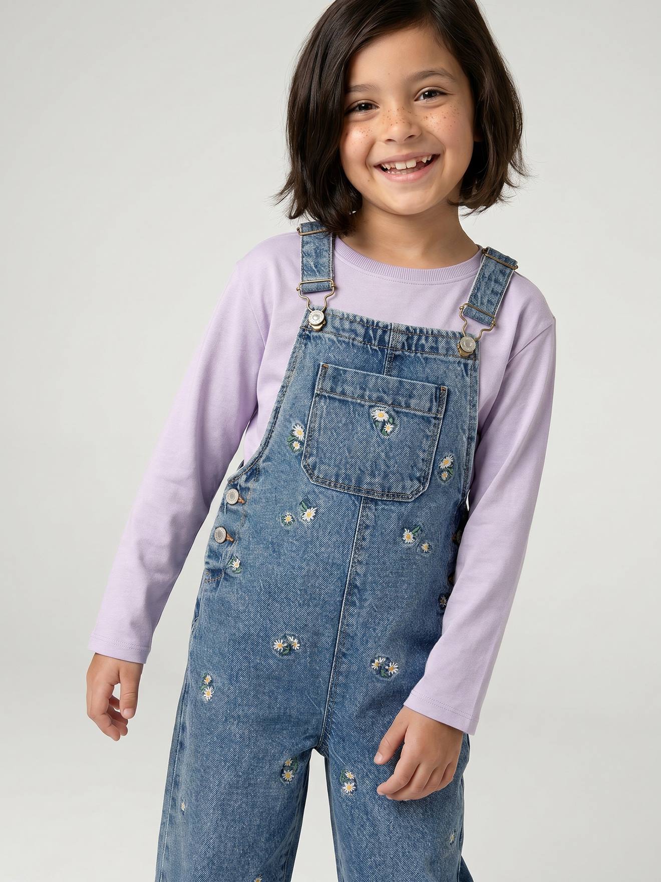 Shirt mit kleiner Herz-Stickerei Mädchen