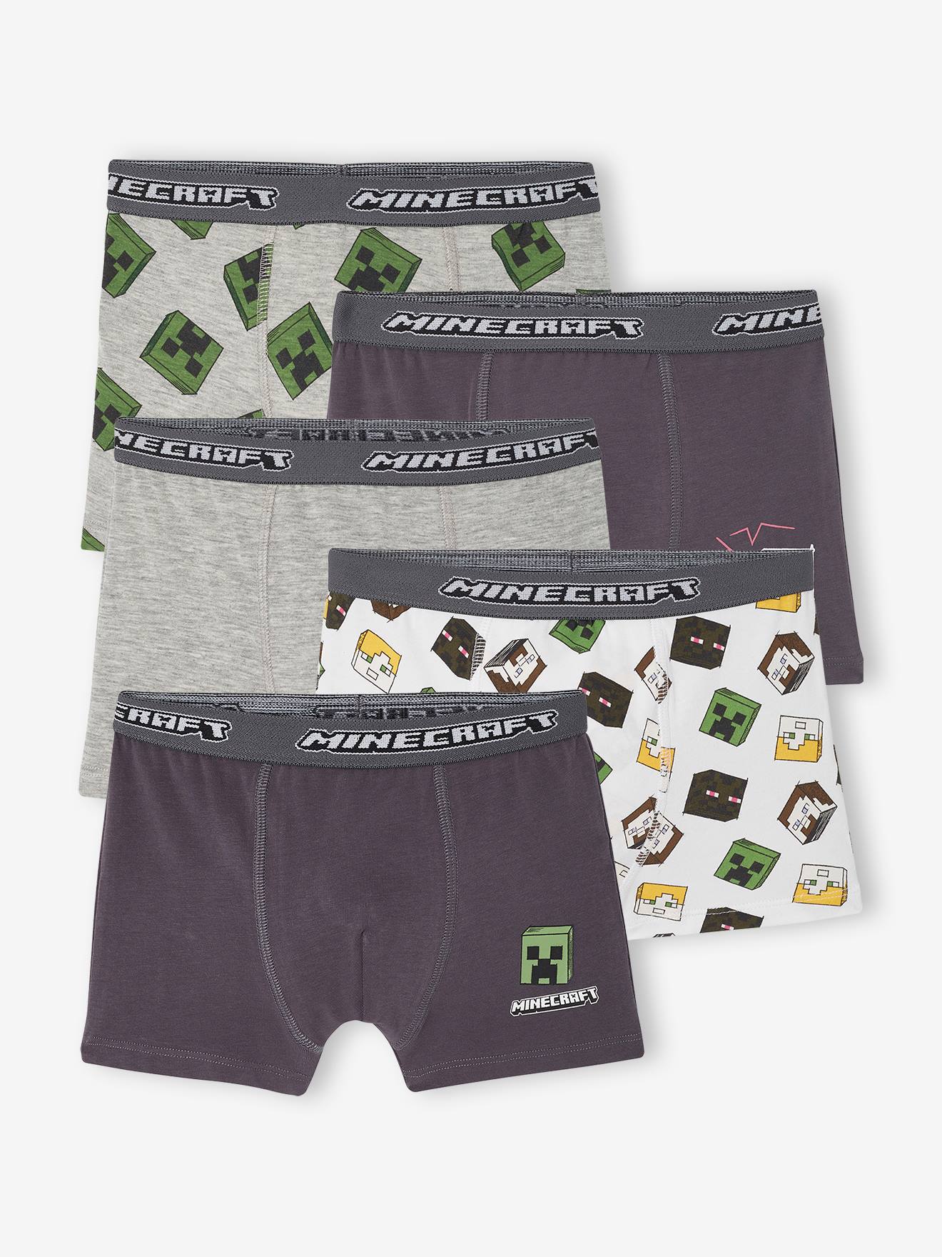 5er-Set Boxershorts Jungen MINECRAFT