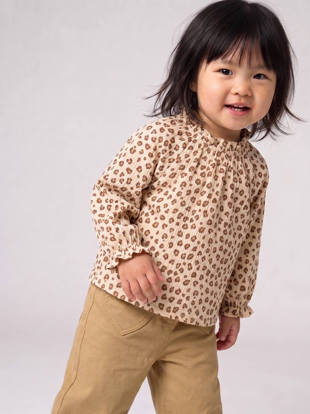 Baby Shirt mit Rüschenkragen