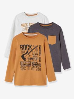 Jungenkleidung-Shirts, Poloshirts & Rollkragenpullover-3er-Pack Jungen Shirts BASIC