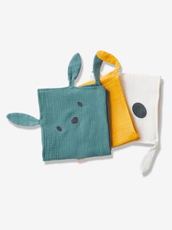 Spielzeug-Baby-3er-Pack Baby Wickeltücher mit Tiermotiven Oeko-Tex