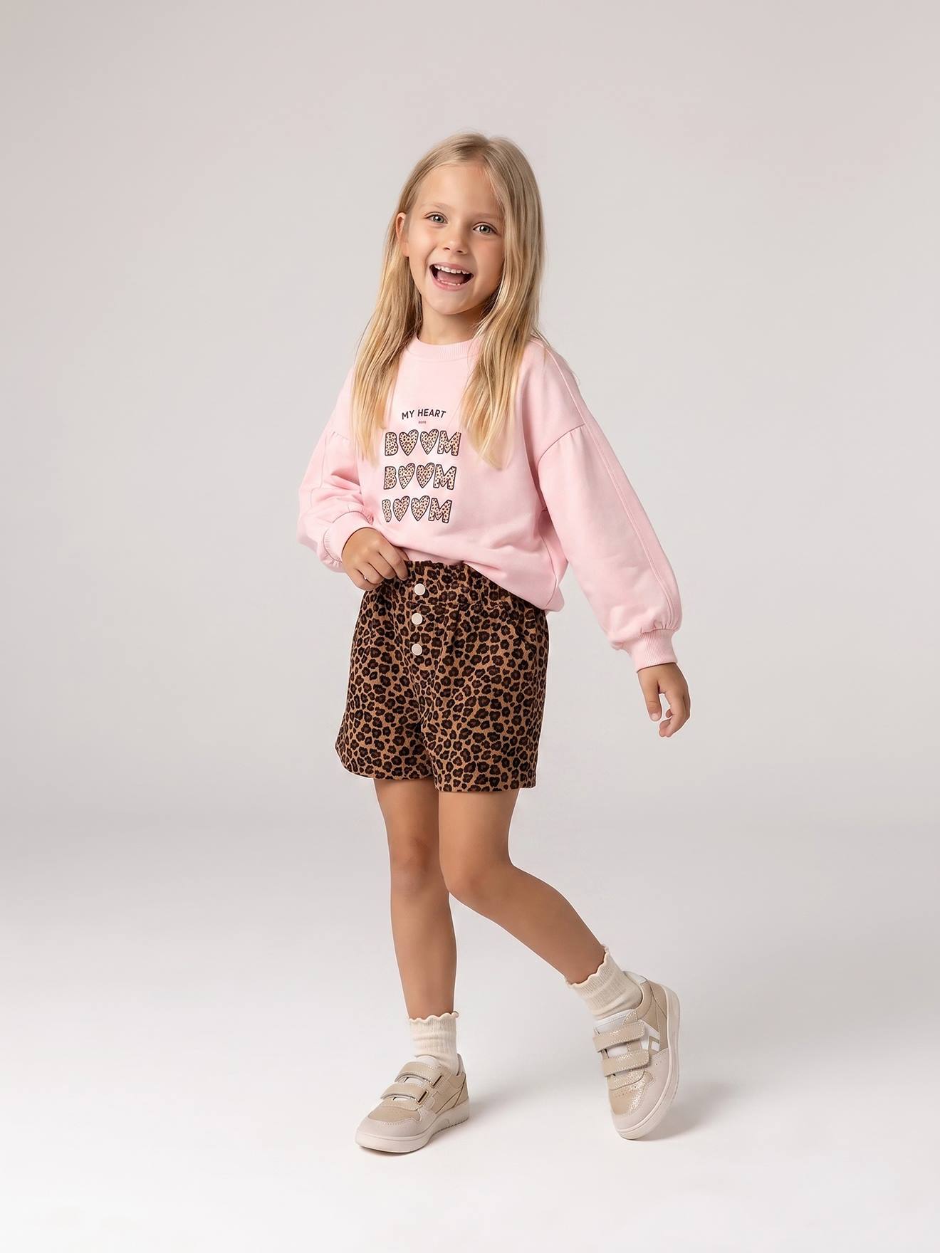 Mädchen Paperbag-Shorts aus Cord leo