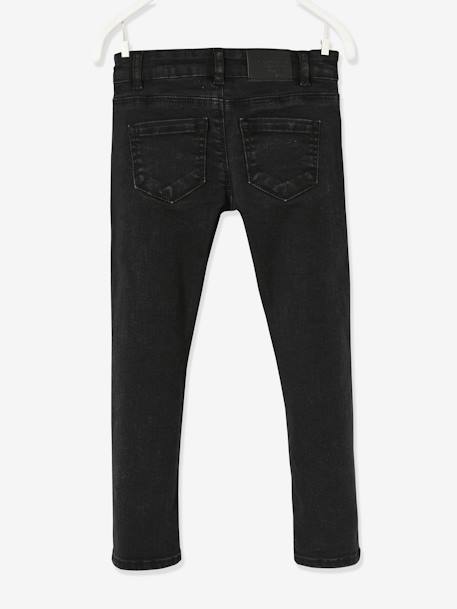 Mädchen Slim-Fit-Jeans, Hüftweite COMFORT - double stone+schwarz - 8