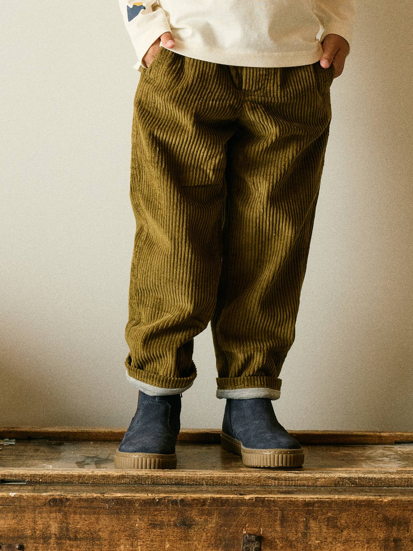 Weite Thermohose aus Cord Jungen Bundweite verstellbar