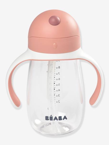 Baby Trinklernbecher mit Trinkhalm BEABA, 300 ml blau+grün+rosa 9