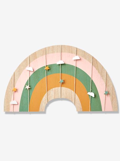 Kinderzimmer Pinnwand „Regenbogen“ - natur/mehrfarbig - 1