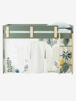 -Kinderzimmer Bettvorhang für Hochbetten „Traumdschungel“, wendbar