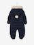 Baby Overall aus Flanell, Recycling-Polyester, - dunkelgrau meliert+nachtblau - 9