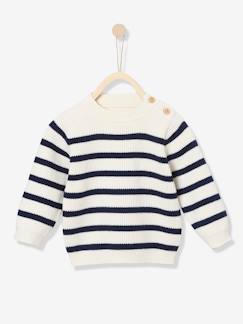 Babymode-Pullover, Strickjacken & Sweatshirts-Pullover-Babypullover im Marine-Look, Klassiker Nr. 5