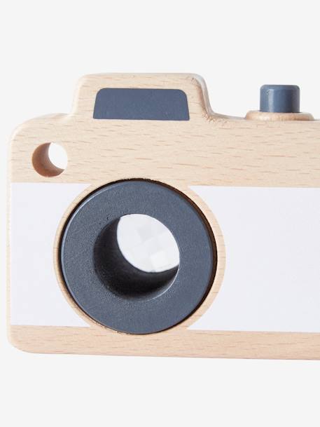 Spiel-Fotoapparat, Holz FSC® - weiß/natur - 6