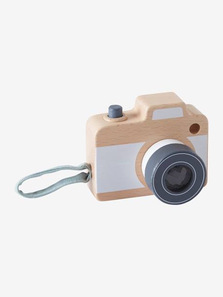 Spiel-Fotoapparat, Holz FSC® - weiß/natur - 3