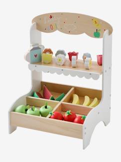 Spielzeug-Spielküchen, Tipis & Kostüme -Spielküchen & Puppengeschirr-Kinder Obststand / Blumenstand, Holz FSC®