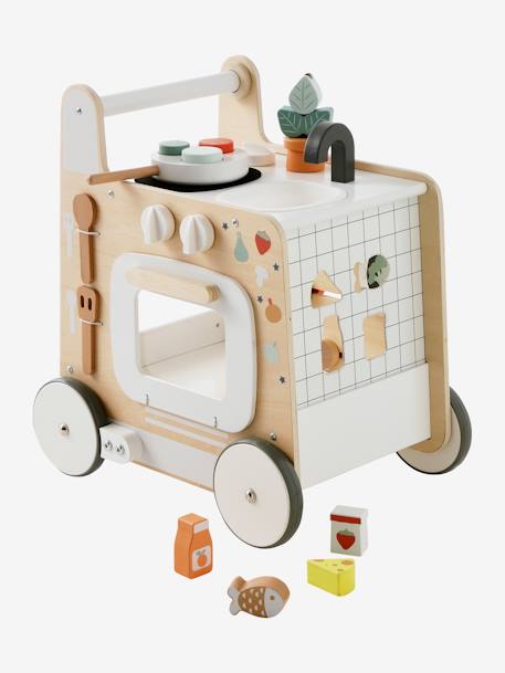 3-in-1-Lauflernwagen mit Spielküche FSC® - natur/weiß - 12