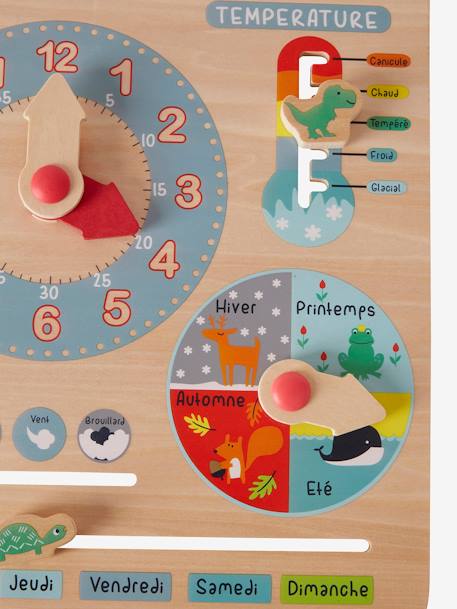 Kinder Spieluhr mit Kalender, Holz FSC® - mehrfarbig+mehrfarbig - 7