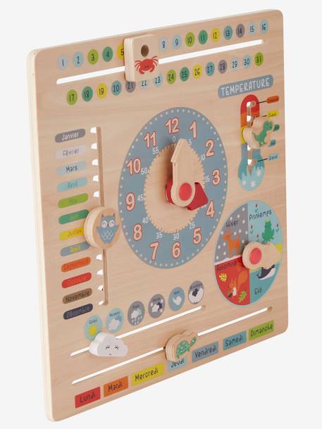 Kinder Spieluhr mit Kalender, Holz FSC® - mehrfarbig+mehrfarbig - 3