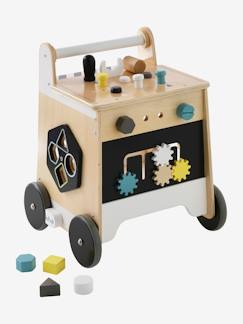 Spielzeug-Baby-Schaukeltiere, Lauflernwagen, Lauflernhilfe & Rutschfahrzeuge-Lauflernwagen mit Werkzeug, Holz FSC®