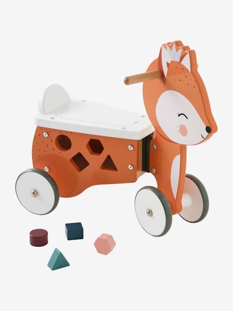 Rutschfahrzeug „Fuchs“ mit Spielzeugkiste FSC - mehrfarbig - 4